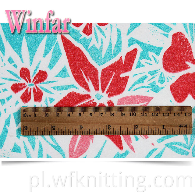 Flower 2 Sides Double Brush Fabric